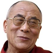 Tenzin Giatso, 14º Dalái Lama,  líder espiritual del lamaísmo ó budismo tibetano