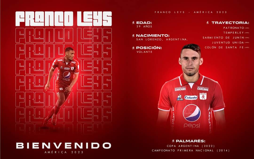 El sanlorencino Franco Leys jugará en Colombia