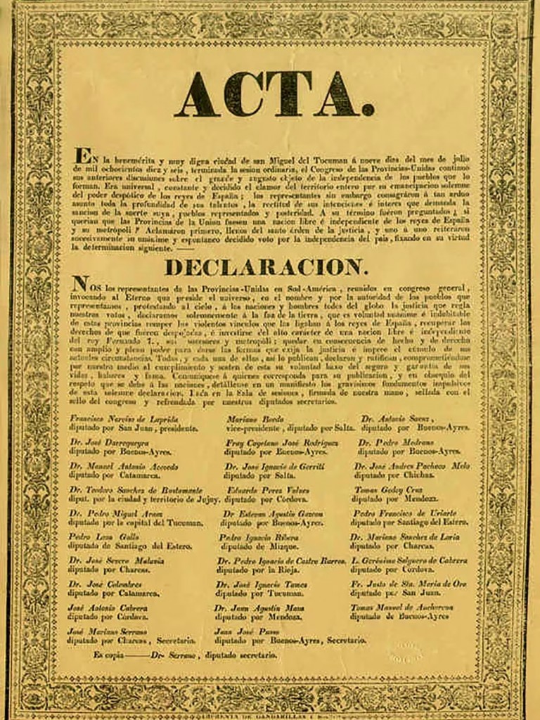 9 de julio: ¿Qué ocurrió con el acta original de la Declaración de la Independencia?