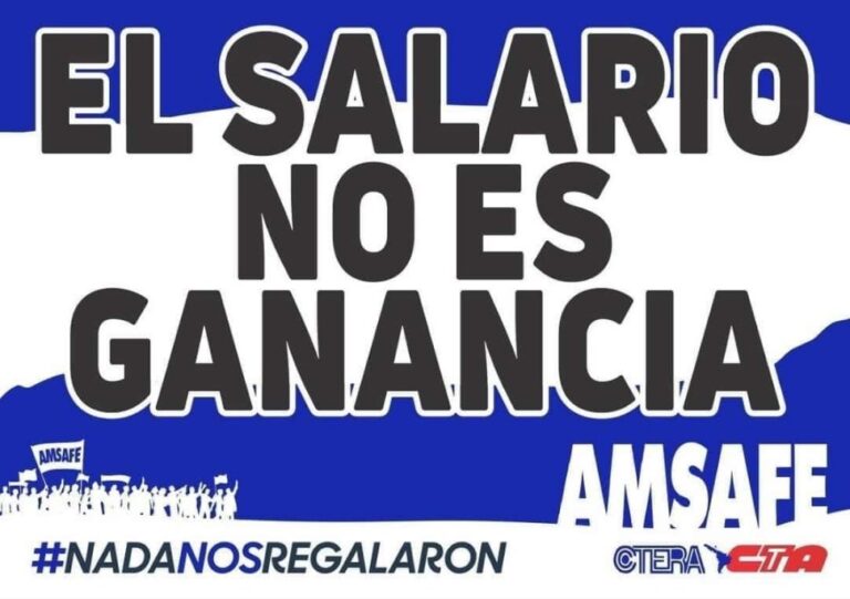 2024 AMSAFE CTERA CTA EL SALARIO NO ES GANANCIA Impuesto a las ganancias