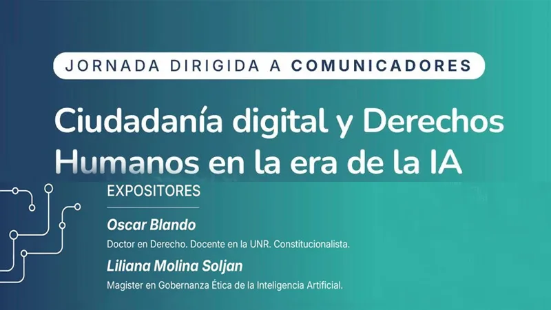La Defensoría del Pueblo y el Sindicato de Prensa Rosario invitan a debatir sobre ciudadanía digital e inteligencia artificial