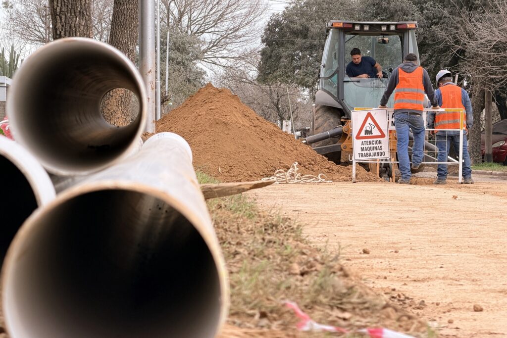 Cloacas en Bouchard: avanza la etapa final de la obra para poner en marcha el sistema