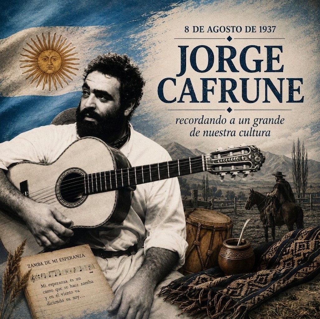 JORGE CAFRUNE nació un 8 de Agosto en Perico, Jujuy