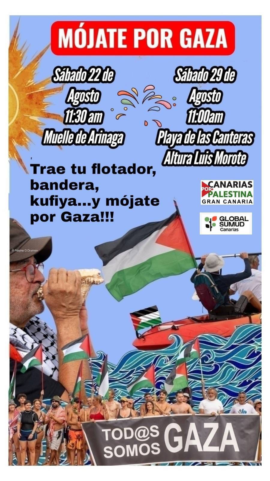 Gran Canaria vuelve a mojarse por Gaza y por la infancia palestina