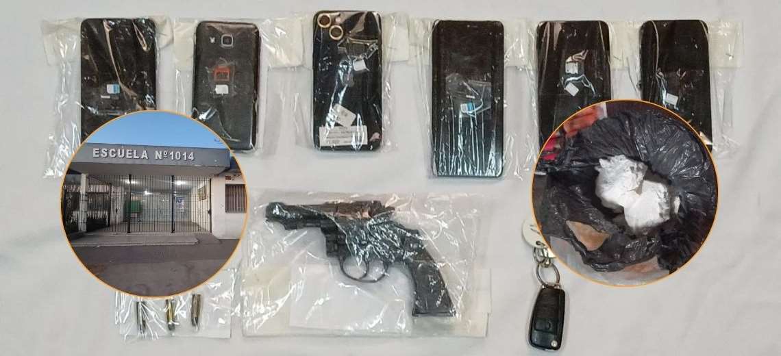 Las amenazas a la Escuela Nº 1014 de Beltrán descubrieron una red de narcomenudeo: detenidos, drogas y armas