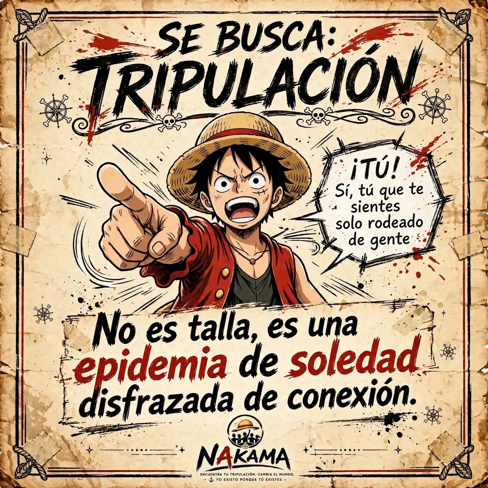 Santiago de Chile: NAKAMA — Encuentra tu tripulación. Cambia el mundo. | Taller gratuito 18-30 años