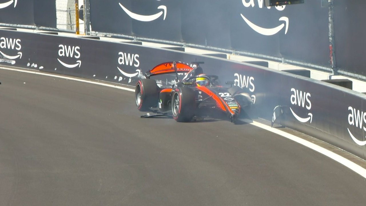 Fórmula 2: Varrone chocó en la clasificación y largará desde el fondo en el GP de España