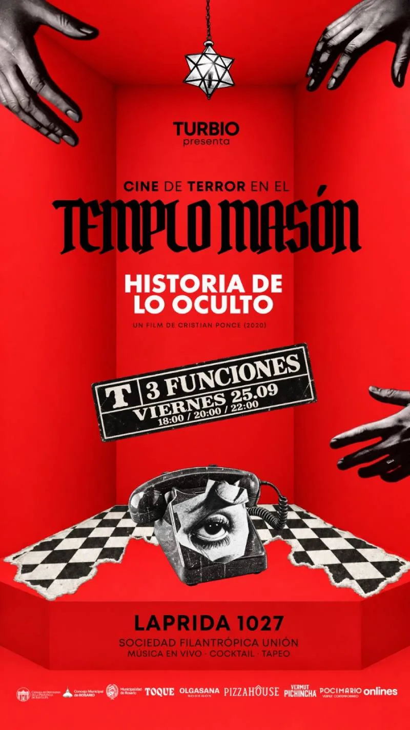 Compases, escuadras y misterio: proyectarán cine de terror en un Templo Masón