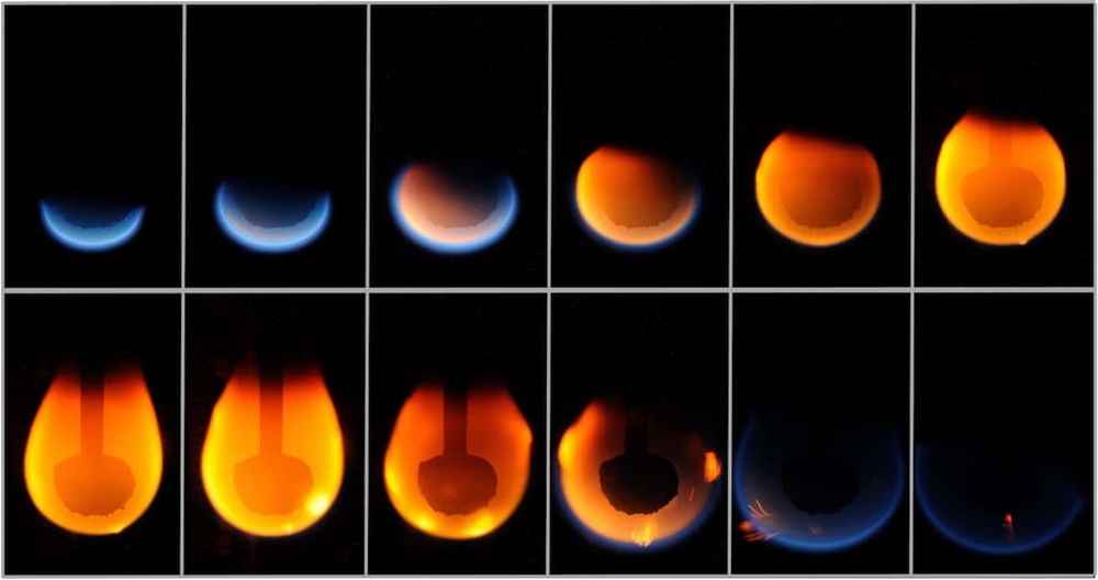 FUEGO EN EL ESPACIOP NASA COSMOS FISICA LLAMA VELA